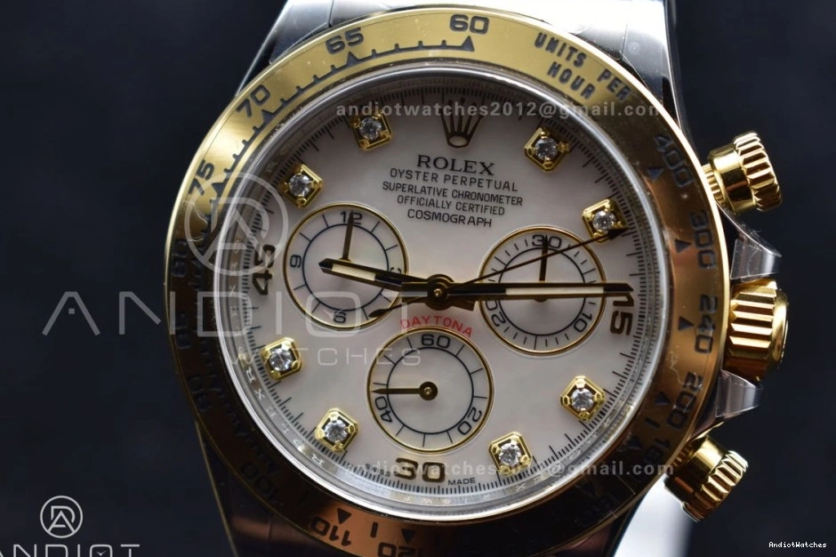 SS Best YG V Bracelet Daytona Mother Of SA4130 1:1 Dial White Diamond Durable 116503 Clean Pearl Edition on 740 0806